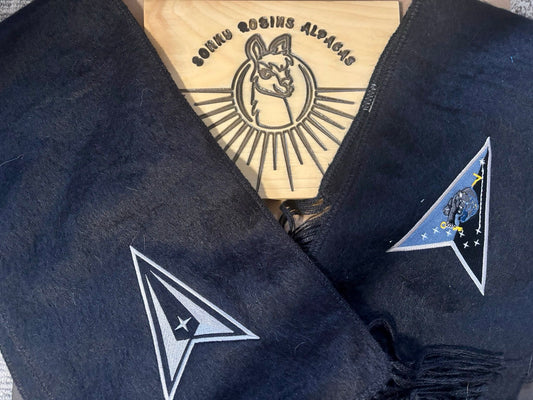 US Space Force Delta 7 Alpaca Scarf - Limited Edition